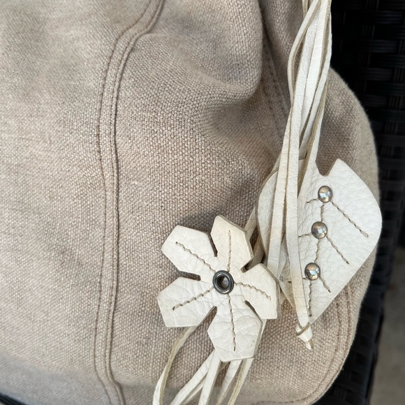 Canvas and Leather Prada Tote - Picture 7 of 9